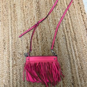 Rebecca Minkoff Fringe Pink Crossbody Bag